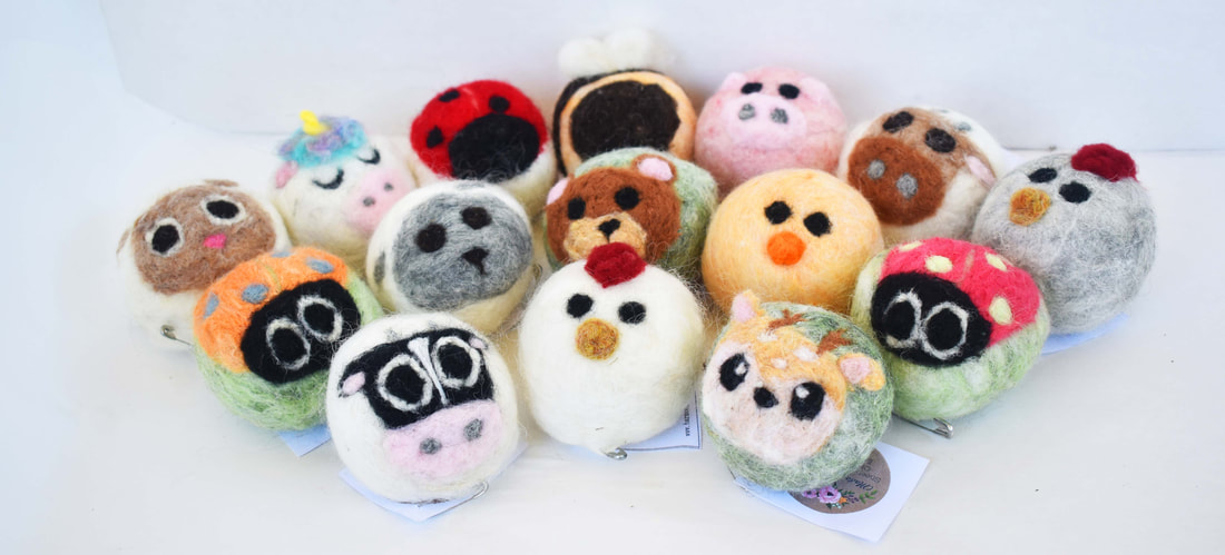 Felted Soap Animals